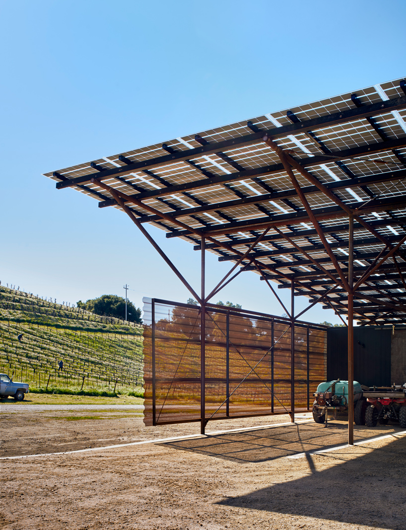 Clayton Little Situate Barn Of Perforated Steel Among California