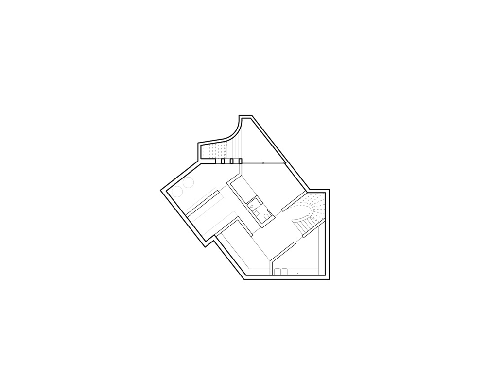 DF_DC's concrete villa in comano, switzerland, is conceived as an inhabited wall