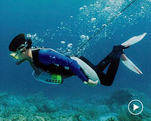 the exolung gives divers an 'unlimited' underwater air supply