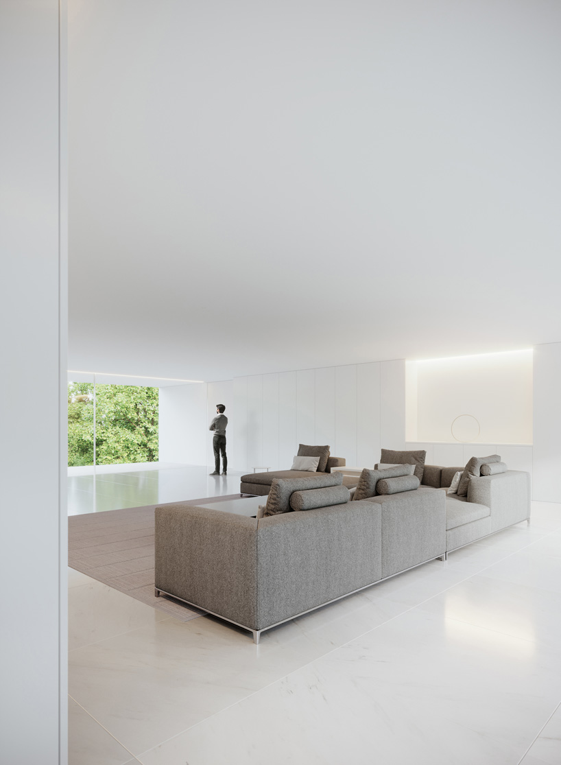 fran silvestre arquitectos stacks two monolithic volumes for house in rio de janeiro