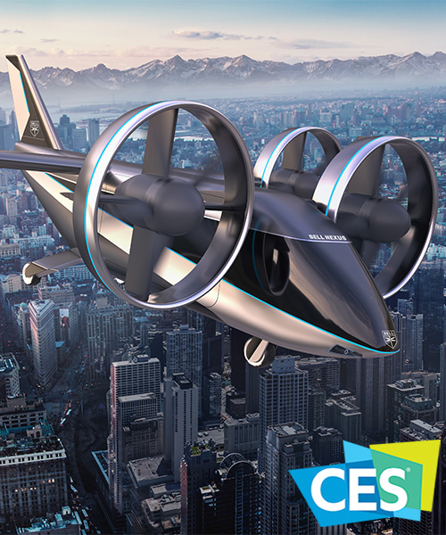 full scale design of bell nexus air taxi 4EX concept at CES