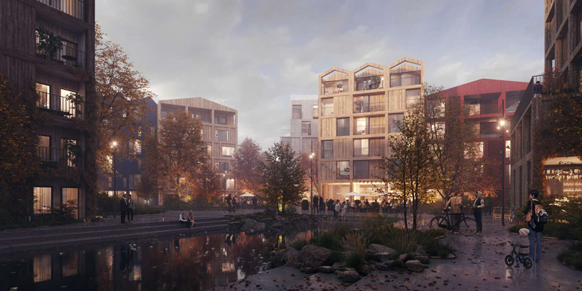 henning larsen plans fælledby, copenhagen’s first all-timber neighborhood