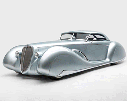 metallica frontman's built-from-scratch vintage car collection goes on view in LA