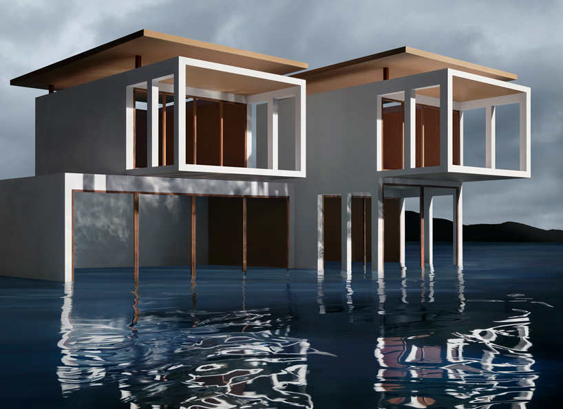 james casebere constructs and photographs a speculative future 'on the water's edge'