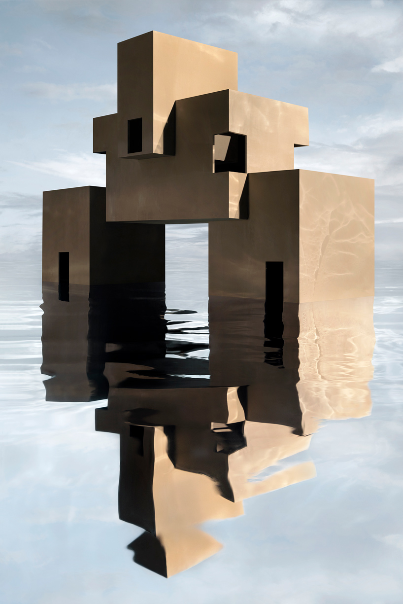 james casebere constructs and photographs a speculative future 'on the water's edge'