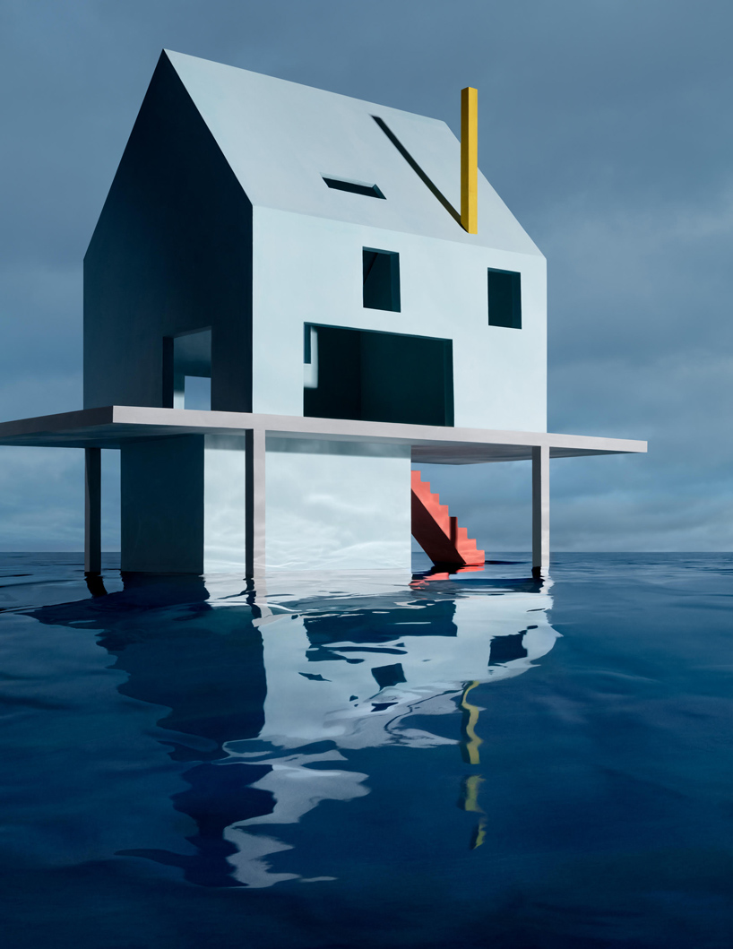 james casebere constructs and photographs a speculative future 'on the water's edge'
