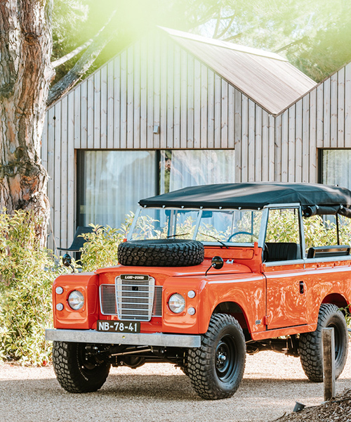 coolnvintage reflects the coastal vibes of comporta with its 'build 87' land rover restoration