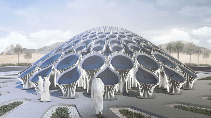 MEAN* proposes 3D-printed ‘concrete forest’ for dubai expo 2020