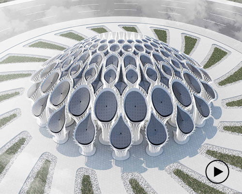 MEAN* proposes 3D-printed 'concrete forest' for dubai expo 2020