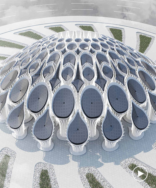 MEAN* proposes 3D-printed 'concrete forest' for dubai expo 2020