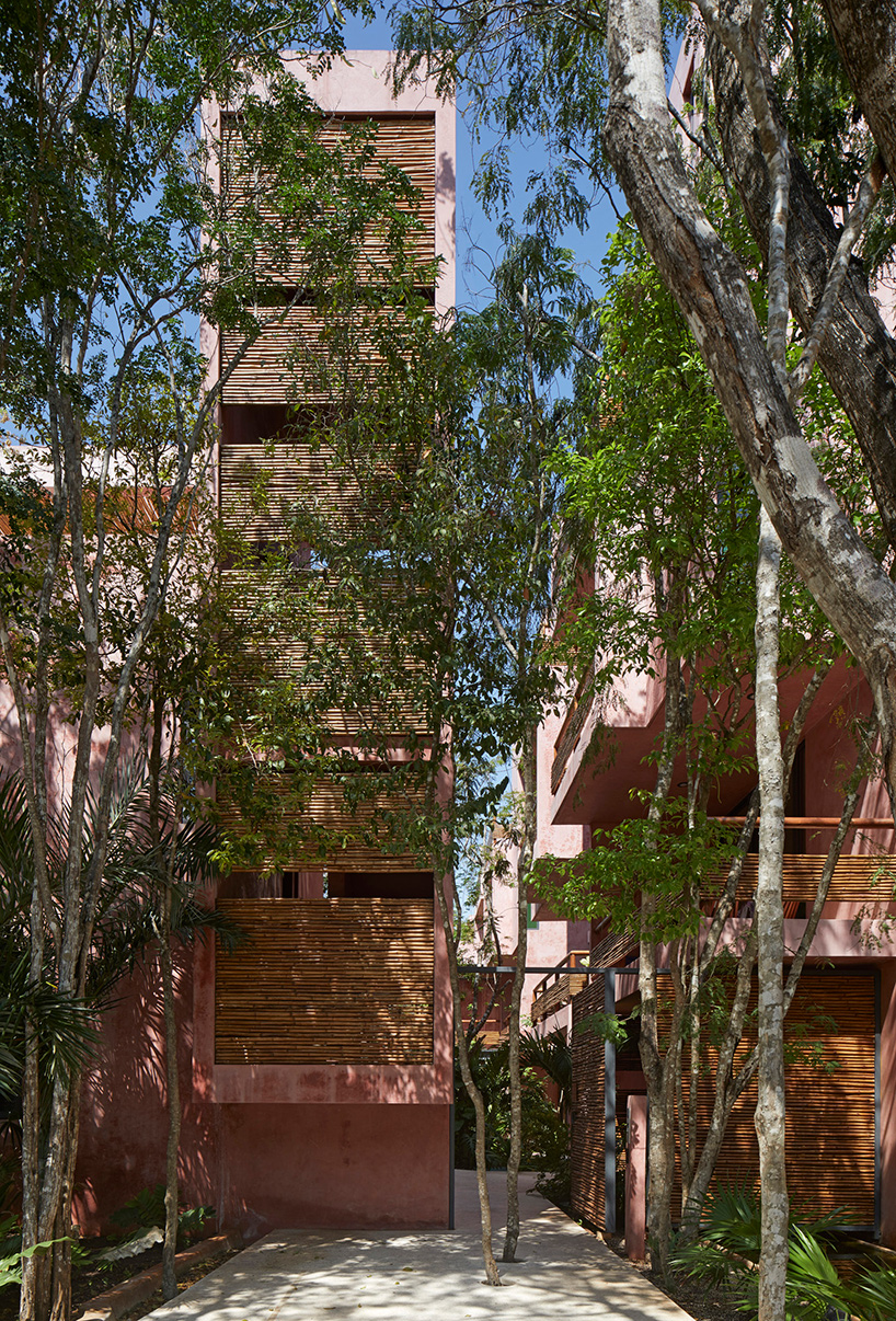 reyes rios + larrain completes pink residential complex in mexico