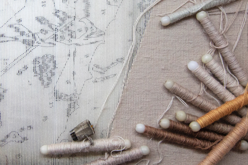 mexican artist javier marín weaves his creative process into rugs + tapestries for odabashian