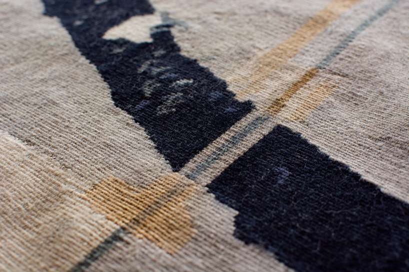mexican artist javier marín weaves his creative process into rugs + tapestries for odabashian