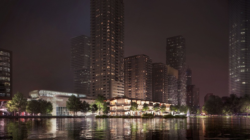 powerhouse plans floating, all-timber office building for rotterdam port