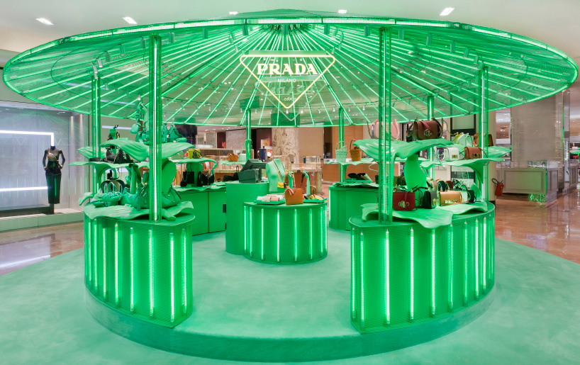 Prada green clearance