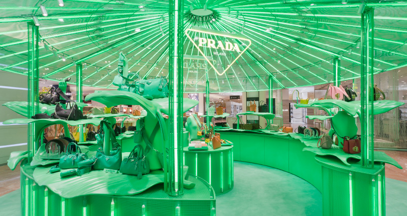 Prada Hyper Leaves, the exclusive pop up in Paris
