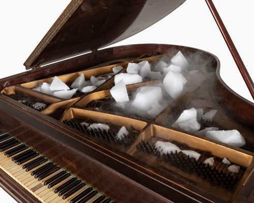 from toilet paper to dry ice, 24 manipulated musical instruments go on view in berlin