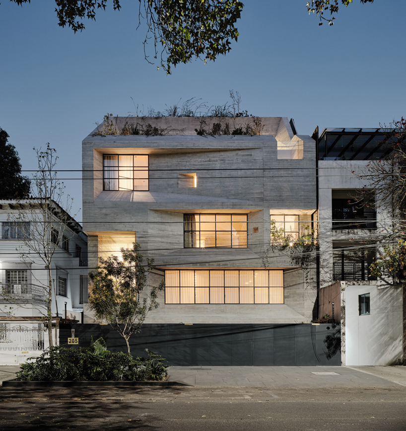 dwelling by studio rick joy echoes carved sculpture in polanco, mexico city