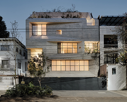 dwelling by studio rick joy echoes carved urban sculpture in polanco, mexico city