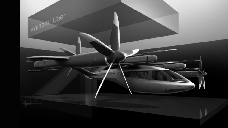 uber and hyundai unveil flying taxi for ride-sharing at CES 2020