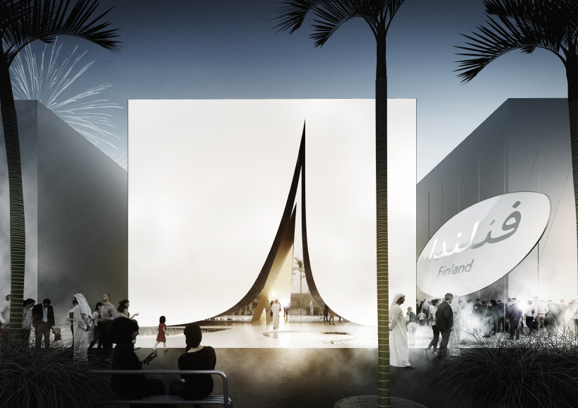 JKMM's finland pavilion for expo 2020 dubai tops out