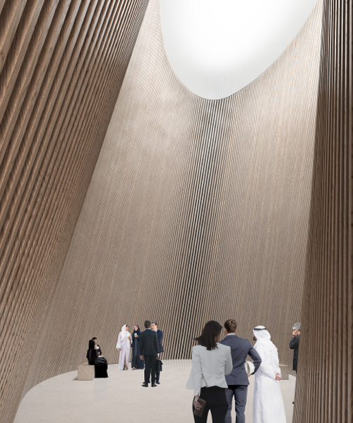 JKMM's finland pavilion for expo 2020 dubai appears as a snow-capped arabian tent