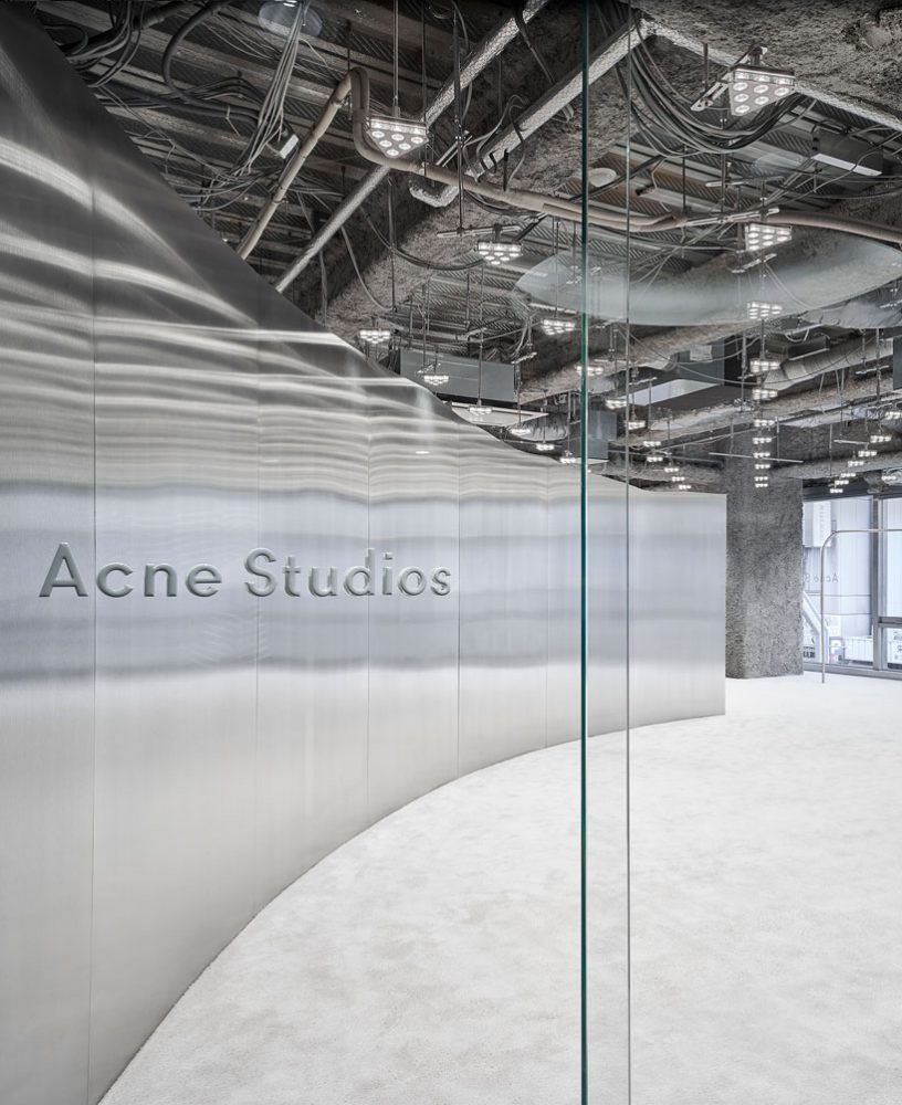 arquitectura-g designs acne studios store in nagoya, japan