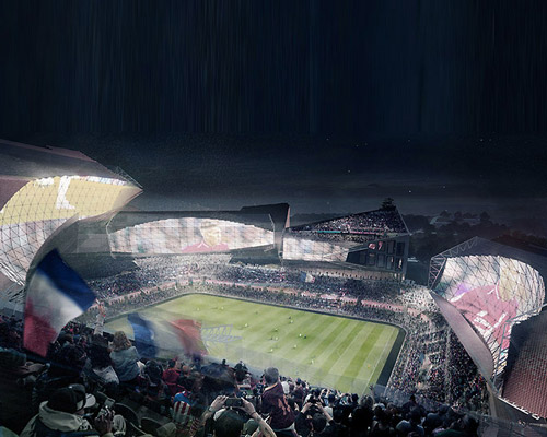 buro ehring proposes a sunken urban stadium for montpellier