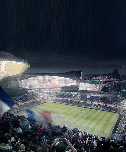 buro ehring proposes a sunken urban stadium for montpellier