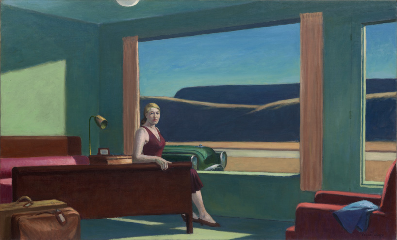 edward hopper's 'western motel' has been recreated as a 3D hotel experience