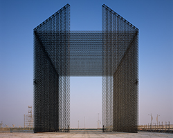 expo 2020 dubai opens huge, intricately woven entry portals by asif khan