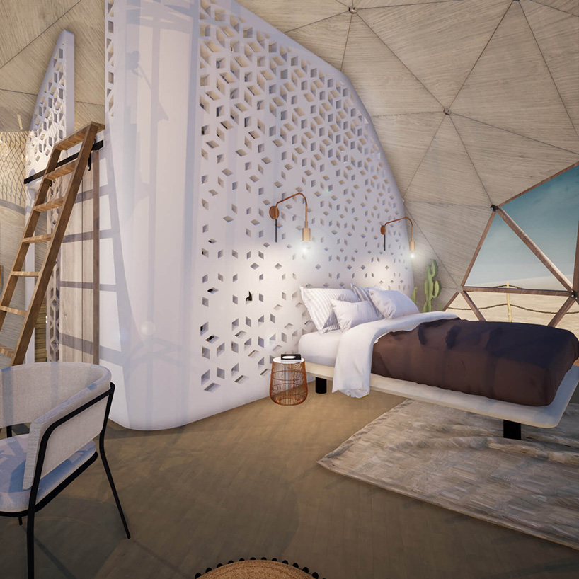 the FUGU geodesic cabins offer ecological and unconventional solutions ...