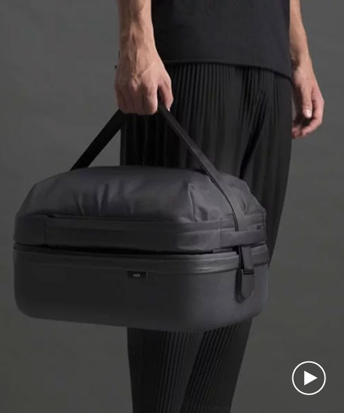 hop by LAYER x ODA is a modular bag that transitions from office to airport
