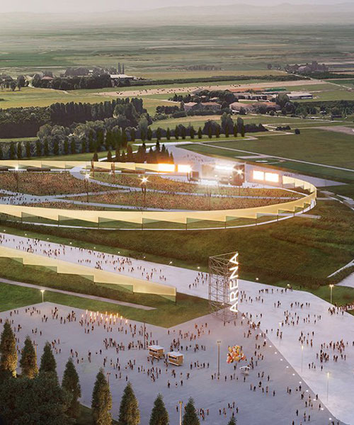 iotti + pavarani architects designs europe's largest open air venue located in italy