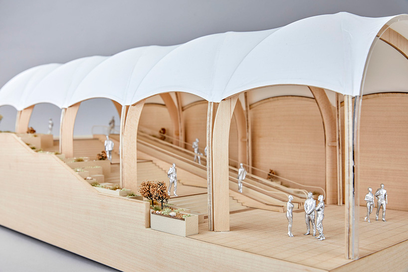 make architects completes curved ‘glulam’ timber structure walkway in melbourne