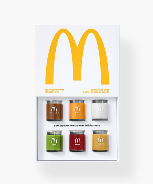 mcdonald's newly launched merchandise includes burger-scented candles