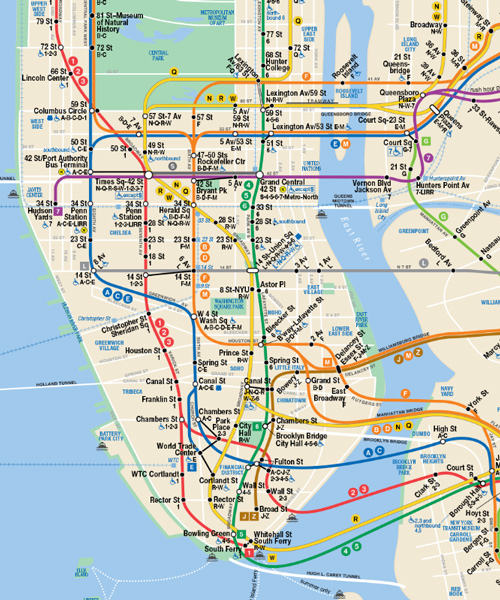 Subway In New York Map michael hertz, designer of new york city's subway map, dies at 87