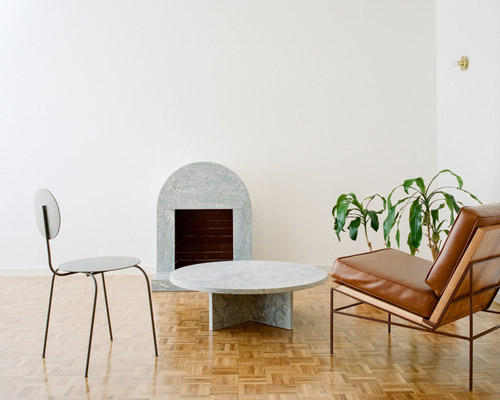 miguel gomes adds minimal custom furniture and plywood partitions to neighboring apartment in porto