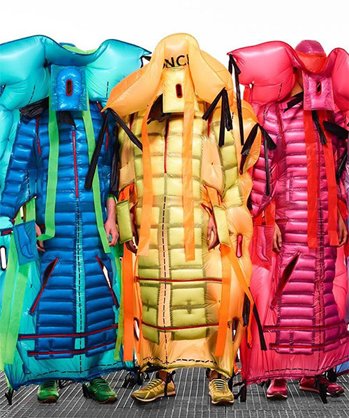 craig green reinterprets puffer as colorful inflatables for moncler genius