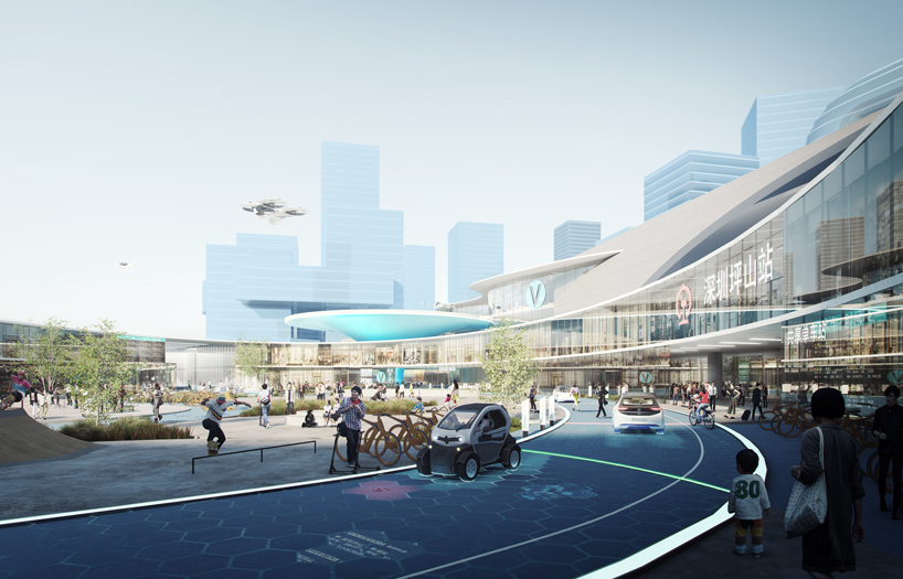 MVRDV and airbus envision flying vehicles that collect passengers from ...