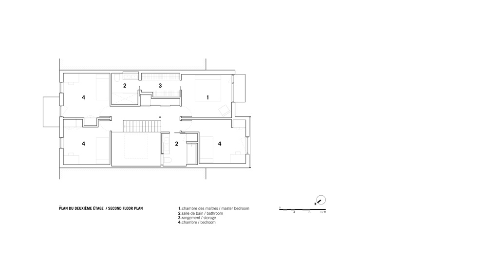sage green staircase takes center stage in montreal residence renovation by naturehumaine