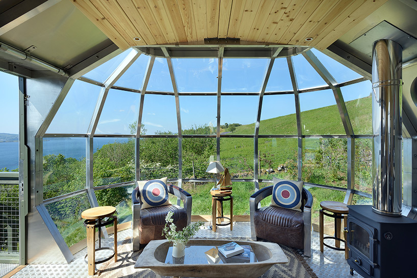 airbnb's latest listing is a double-glazed airship-like cabin in scotland