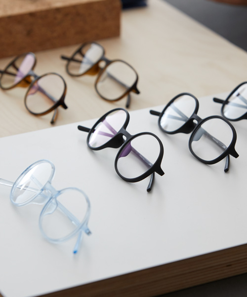 ronan and erwan bouroullec design minimal and colorful 'sugata' eyeglasses for JINS