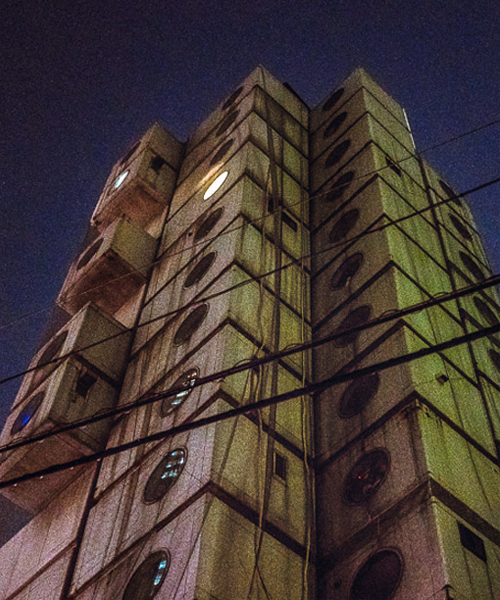 shyue woon revisits ginza's nakagin tower block for 'capsule' photography book