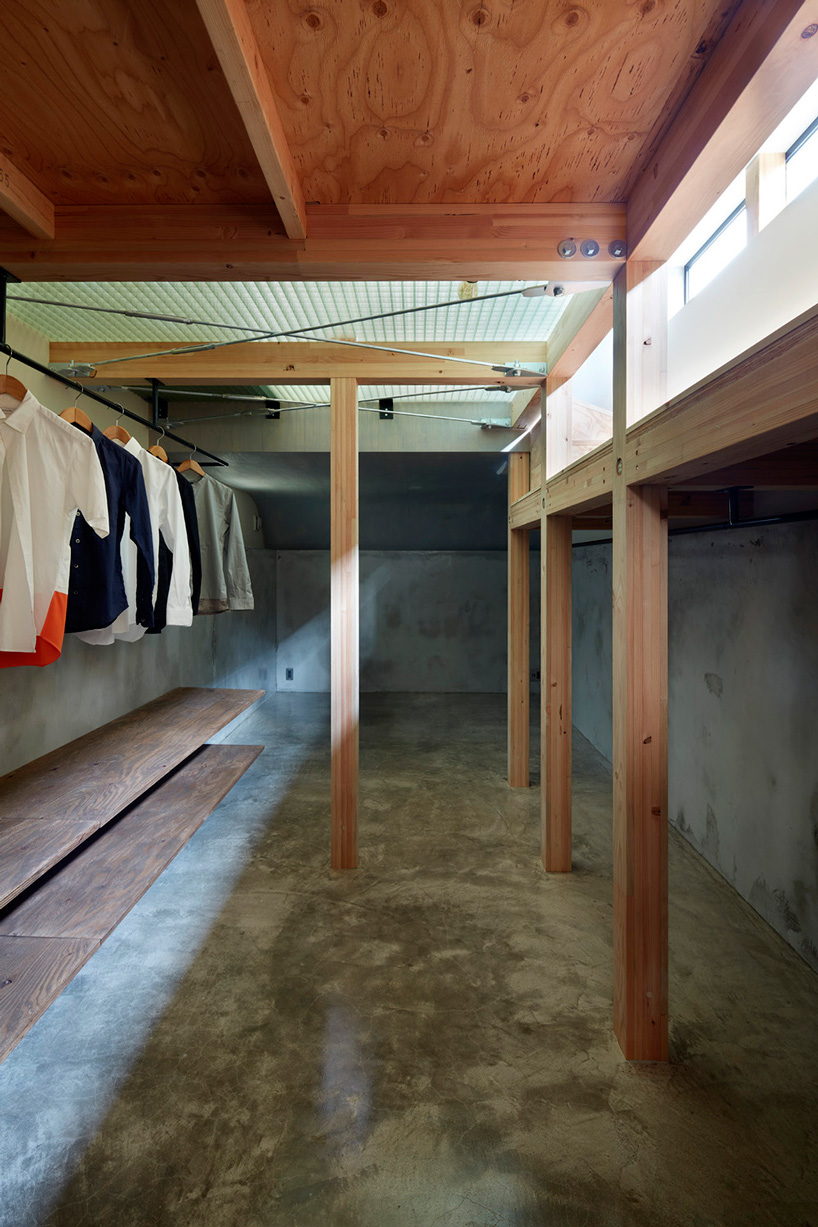 sinato builds three-story wooden house in tokyo as intricate single room