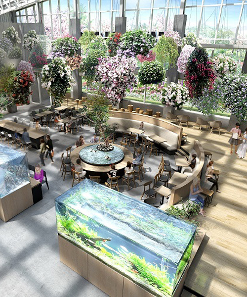 starbucks opening greenhouse location in tokyo filled with digital flora