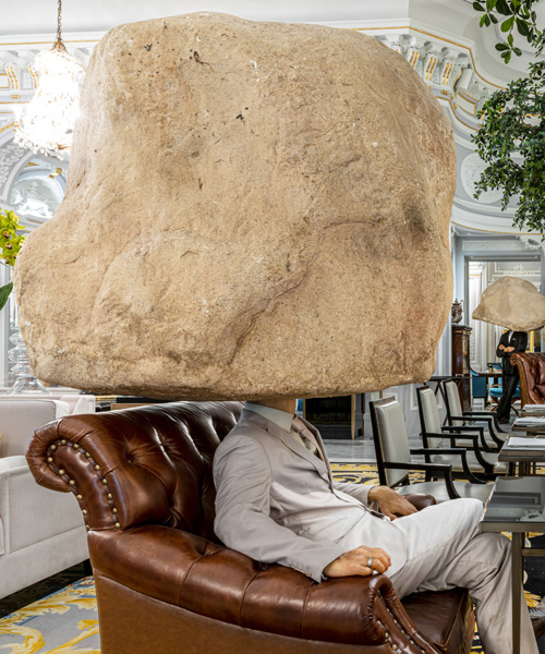 hyper-realistic humans + animals by sun yuan & peng yu take over the st. regis in rome