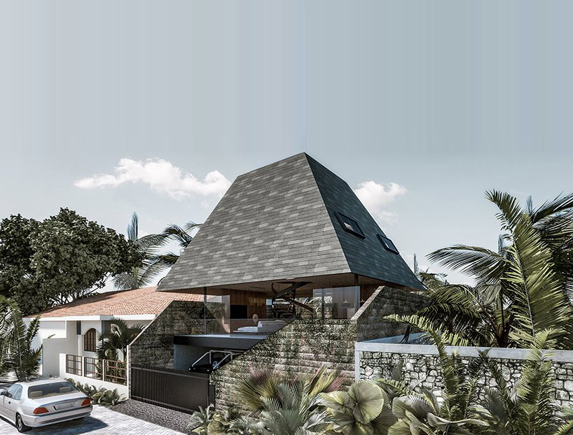 k-thengono引用印尼稻谷来设计高架住宅