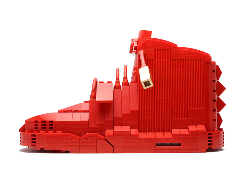 tom yoo reveals his blueprint behind his LEGO sneaker sculptures