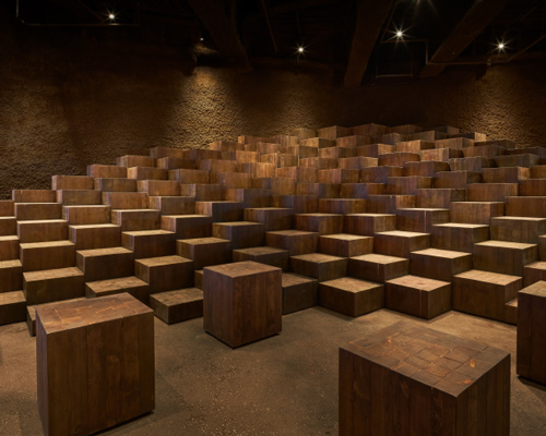 atelier tsuyoshi tane architects fills tokyo dining venue with trees and soil-lined walls